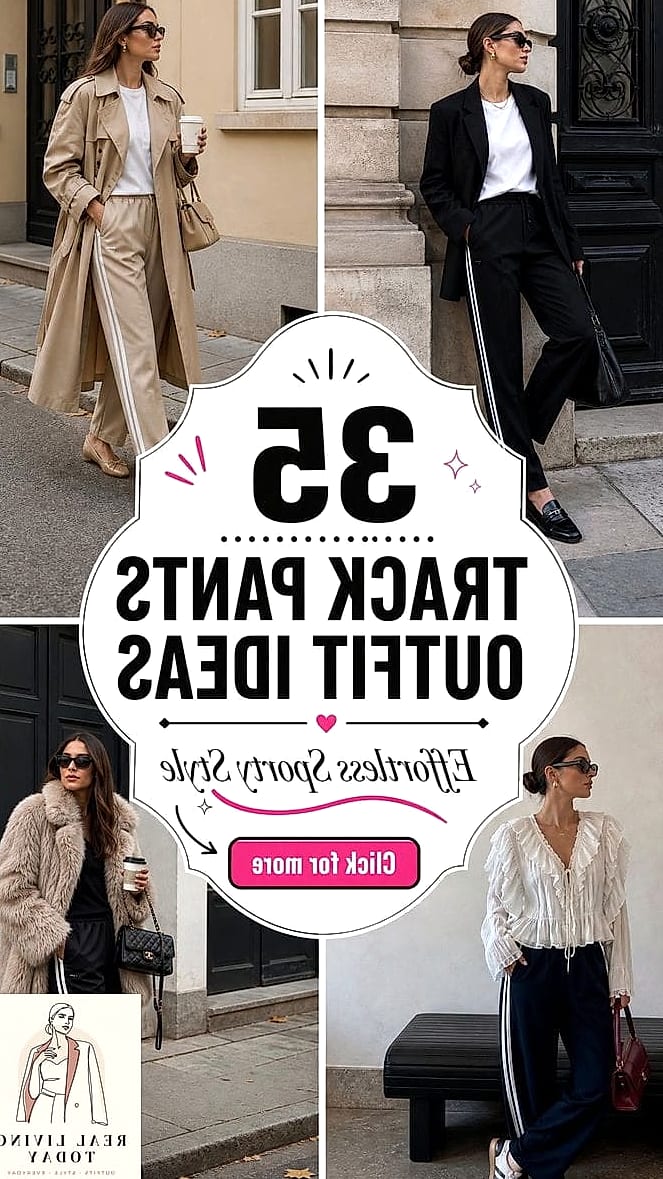 28 Track Pants Outfit You'll Want to Wear on Repeat 27 Track Pants for Travel Days