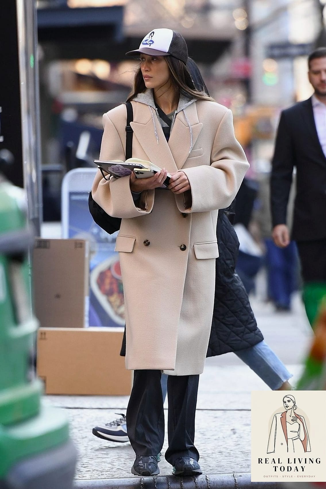 Trench Coat Over Joggers
