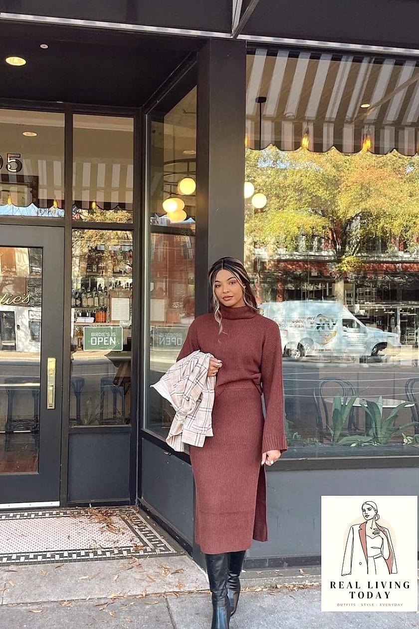 The Turtleneck and Midi Skirt Pairing