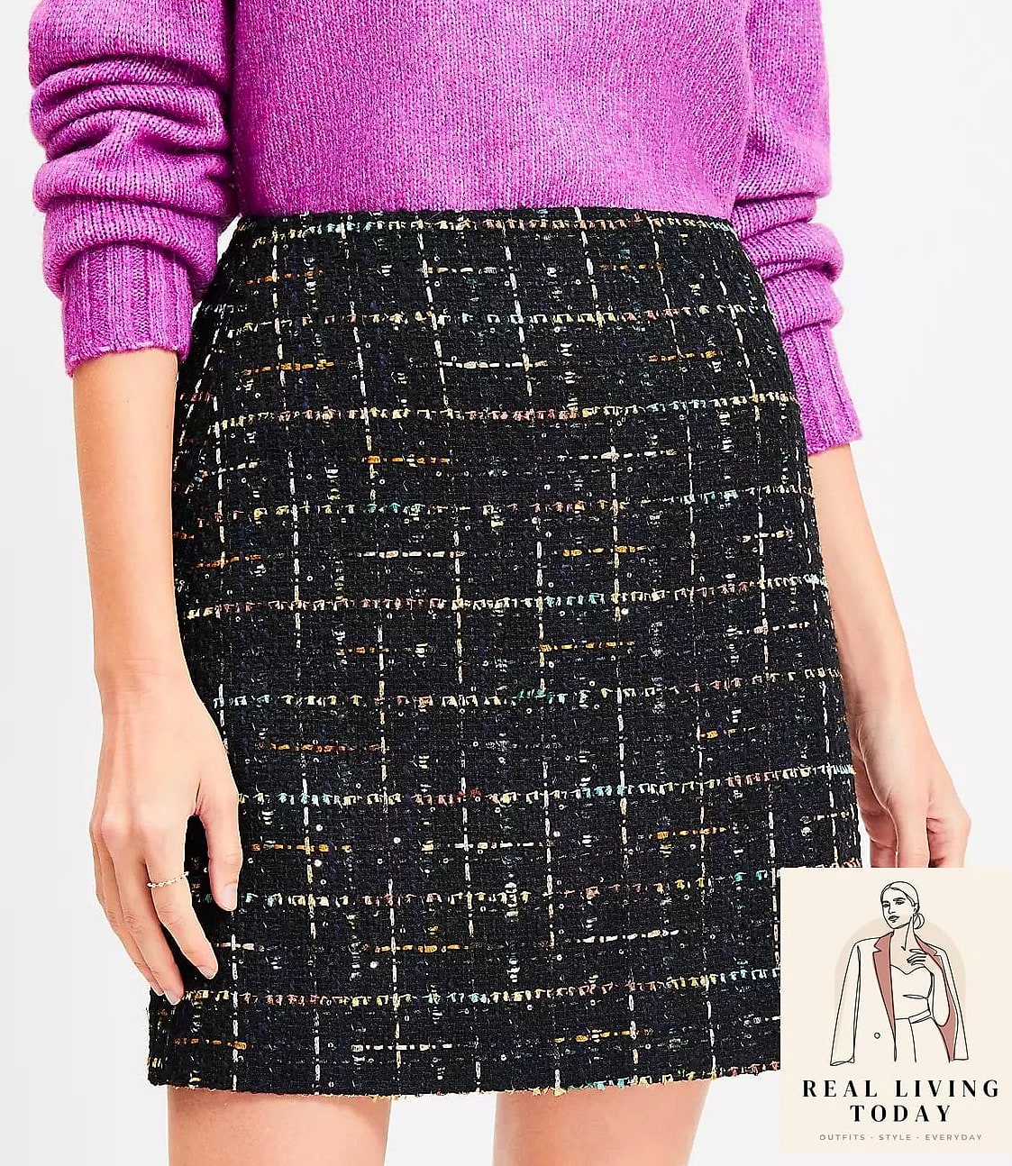 23 Short Skirt Outfits to Copy Right Now 17 Tweed Mini Skirt and Blazer Set