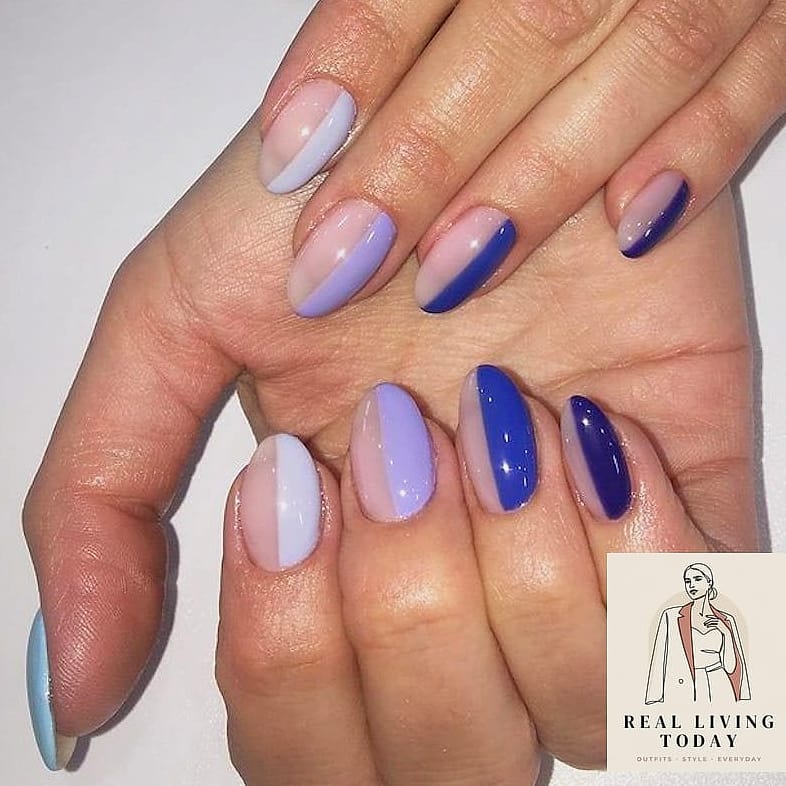 22 Short Nails You'll Want to Try Immediately 13 Two-Toned Half Moon Nails