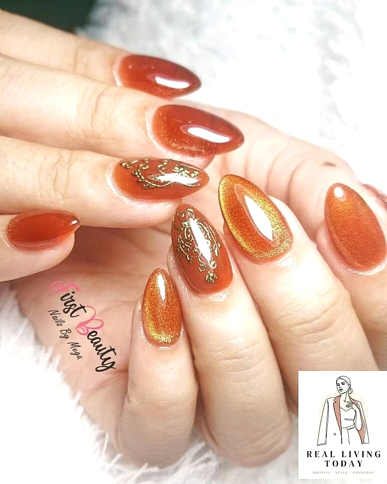 23 Old Money Nails That Are Going Viral on Pinterest 23 Warm Terracotta