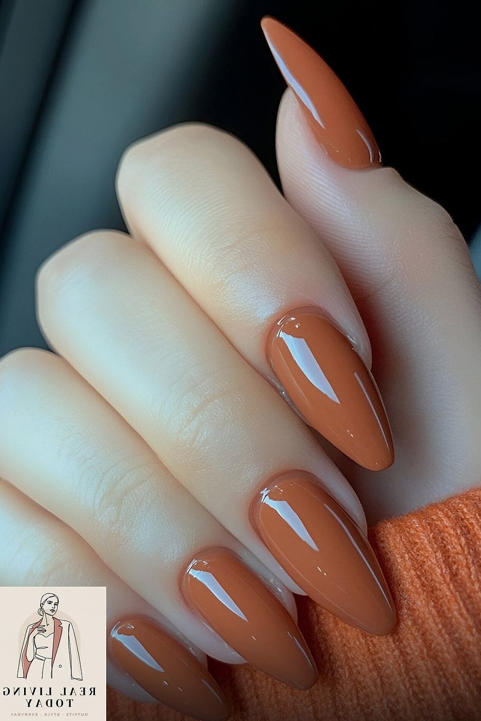 25 Fall Nail Ideas Worth Bookmarking Right Now 7 Warm Terracotta