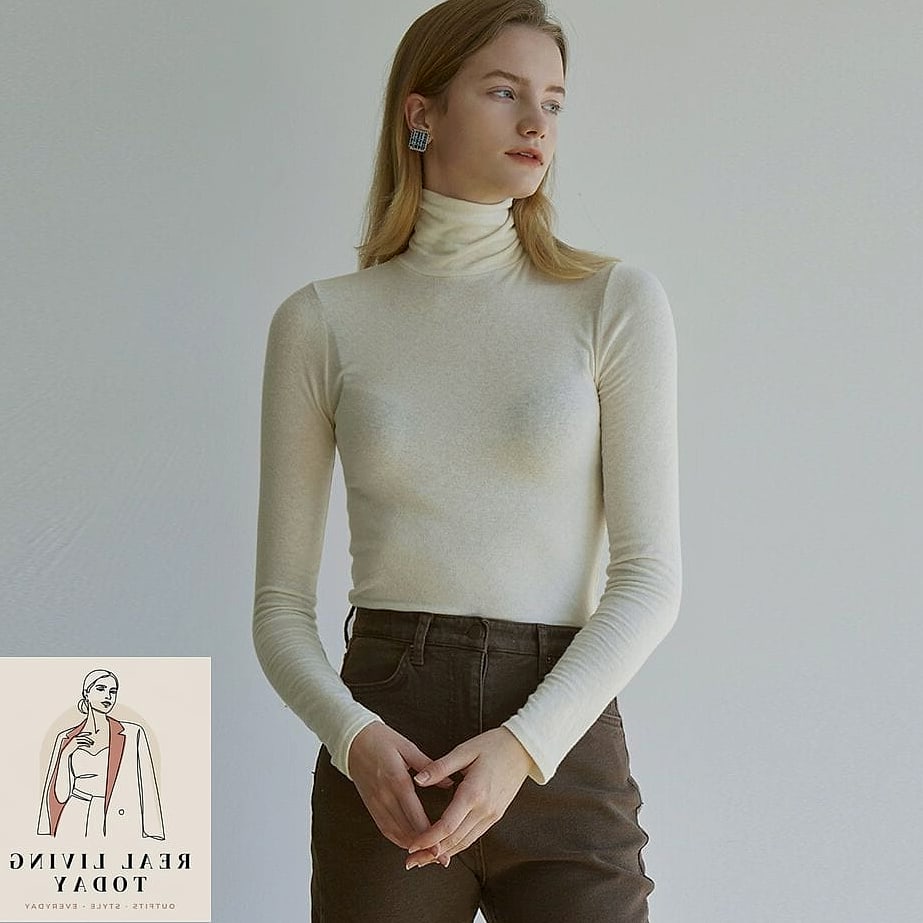 24 White Tee Outfit Worth Pinning Immediately 17 White Tee Under a Turtleneck-Inspired Vest