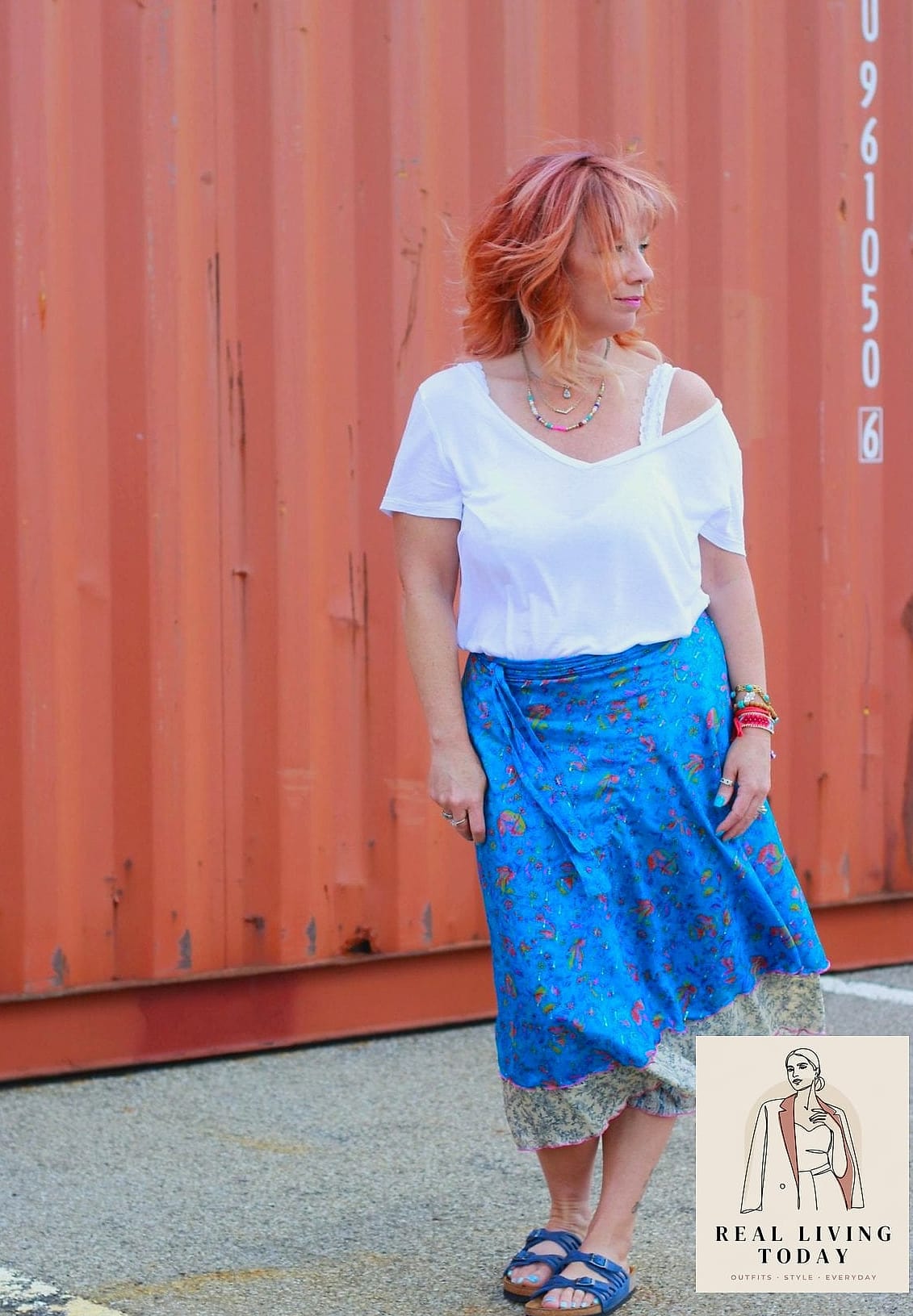 24 White Tee Outfit Worth Pinning Immediately 18 White Tee and Wrap Skirt