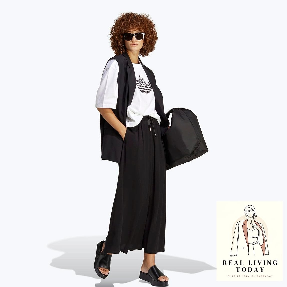 24 White Tee Outfit Worth Pinning Immediately 23 White Tee with Houndstooth Trousers