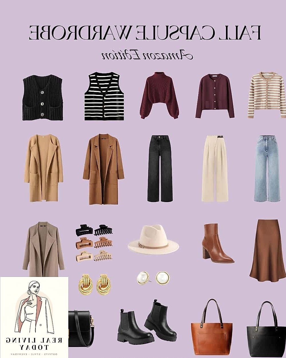 23 Amazon Fall Capsule Wardrobe You'll Want to Wear on Repeat 8 Wide-Leg Trousers