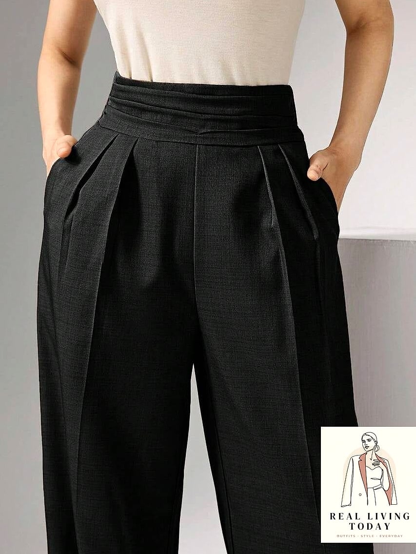 28 Clothes Out Of Style Fall Winter That Actually Look Amazing 7 Wide-Leg Trousers Over Skinny Jeans