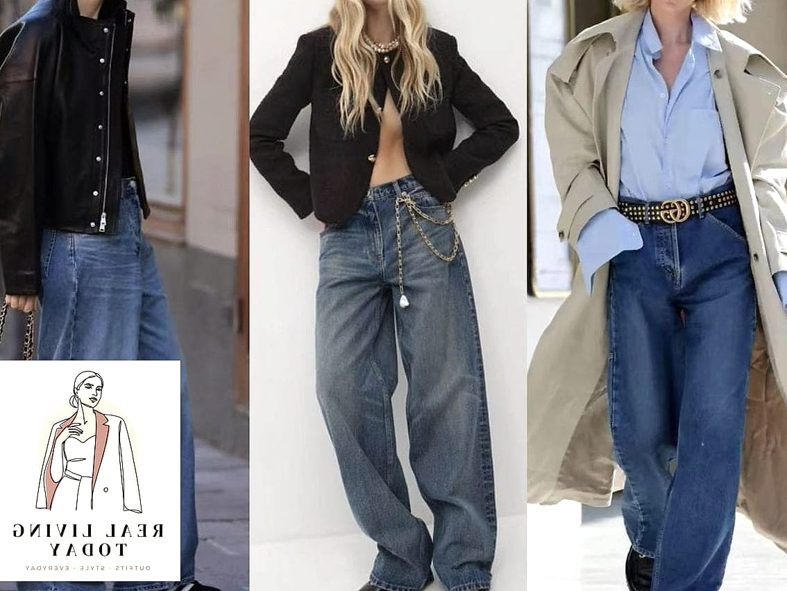 Wide-Leg Jeans With a Fitted Blazer