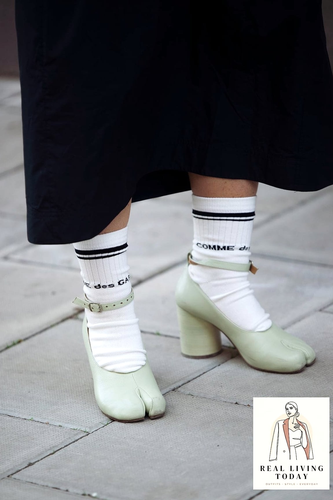 Wide-Leg Trousers and Tabi Boots