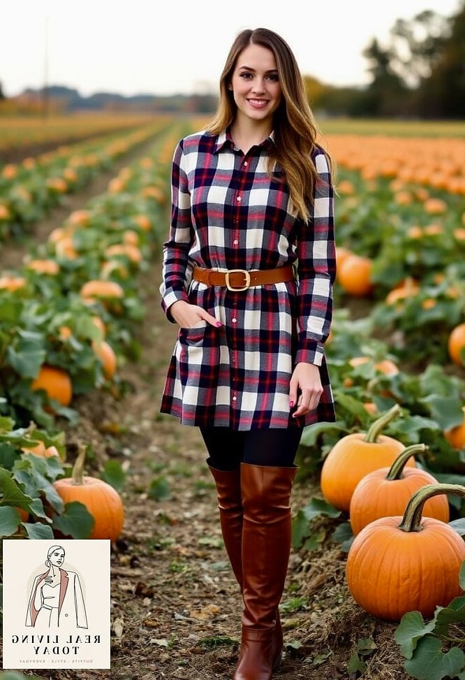 22 Cute Pumpkin Patch Outfit Ideas That Are Cozy and So Instagram-Worthy 20 Wrap Dress and Ankle Boots