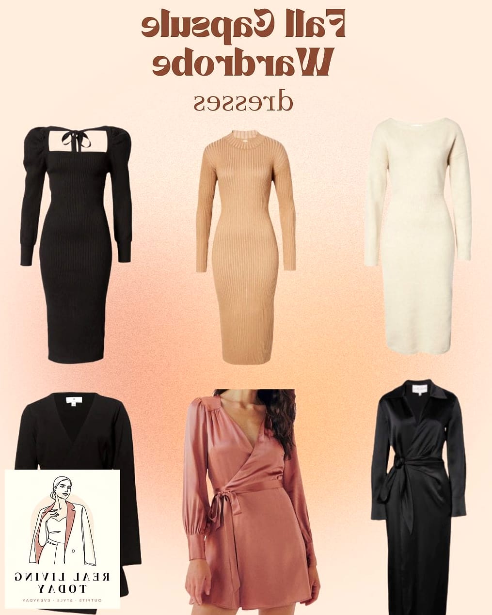 25 Fall Capsule Wardrobe Essentials That Will Make Getting Dressed So Much Easier 10 The Wrap Dress