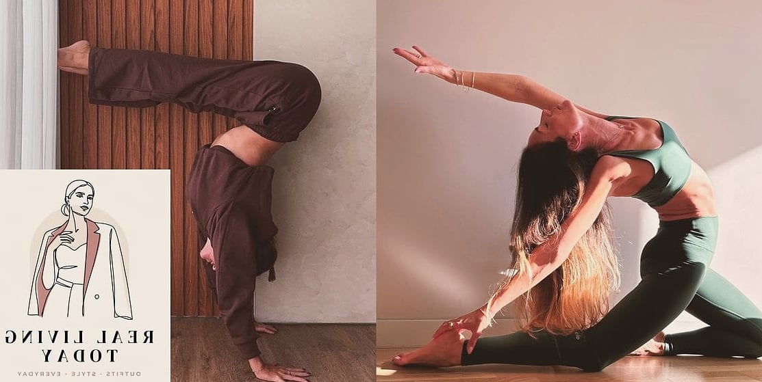 21 Yoga Outfit Ideas That Are Going Viral on Pinterest 16 Yoga Set With Chunky Sneakers